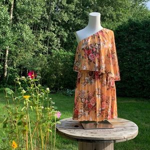 Asos | Pleated one shoulder dress